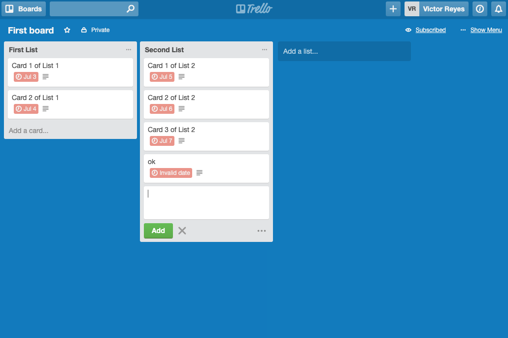 trello clone app